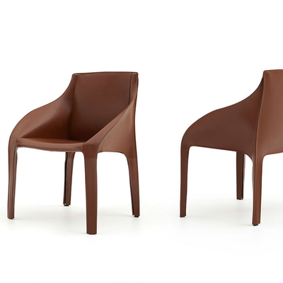 China Custom Leather Cover Brizia Chair / Trussardi Casa Bedroom Furniture supplier
